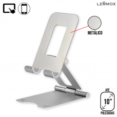 Suporte Celular de Mesa Metal LEY-2176 Lehmox - Prata